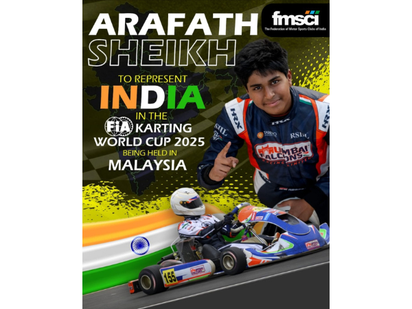 India’s Karting Prodigy Arafath Sheikh Competes at Prestigious FIA World Cup 2025